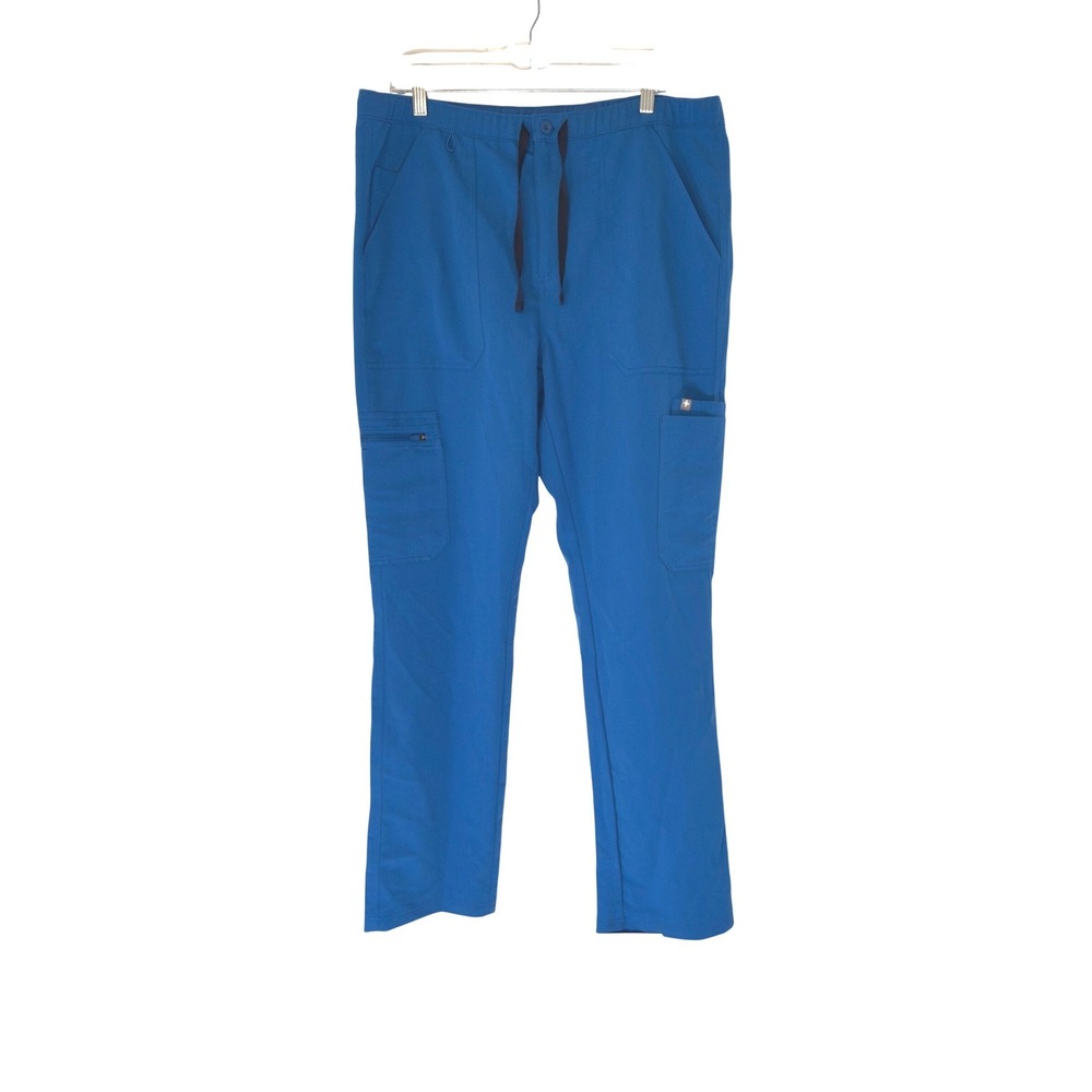Figs Cairo Cargo Scrub Pants Men's Royal Blue Medical Nursing‎ Doctor Large
